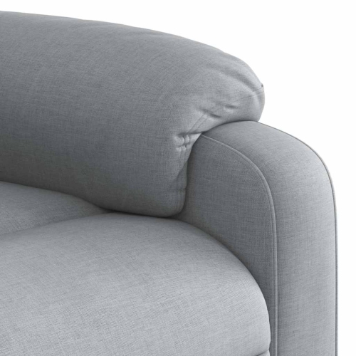 Fauteuil de massage inclinable électrique en tissu gris pâle de vidaXL