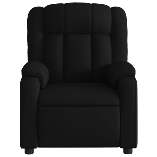 Fauteuil de massage inclinable en tissu noir vidaXL