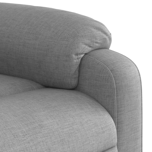Fauteuil de massage inclinable électrique en tissu gris pâle de vidaXL