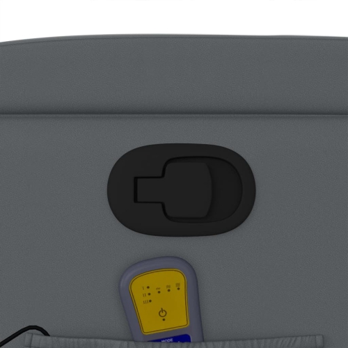 Fauteuil de massage inclinable en similicuir gris de vidaXL