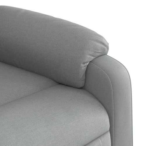 Fauteuil de massage inclinable en tissu gris pâle de vidaXL