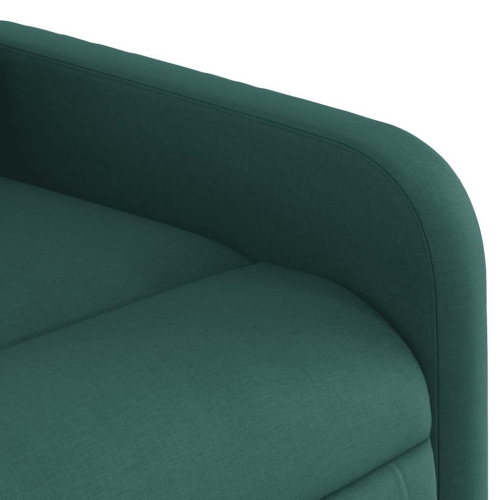 Fauteuil de massage inclinable électrique en tissu vert foncé vidaXL