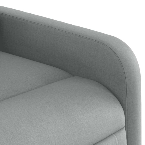 Fauteuil de massage inclinable électrique en tissu gris pâle de vidaXL