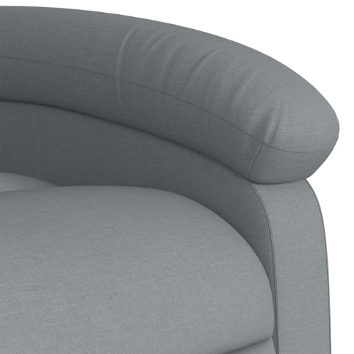 Fauteuil de massage inclinable debout vidaXL en tissu gris pâle
