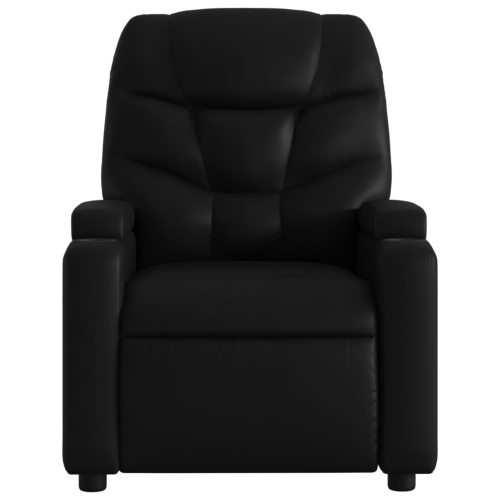 Fauteuil de massage inclinable en similicuir noir vidaXL