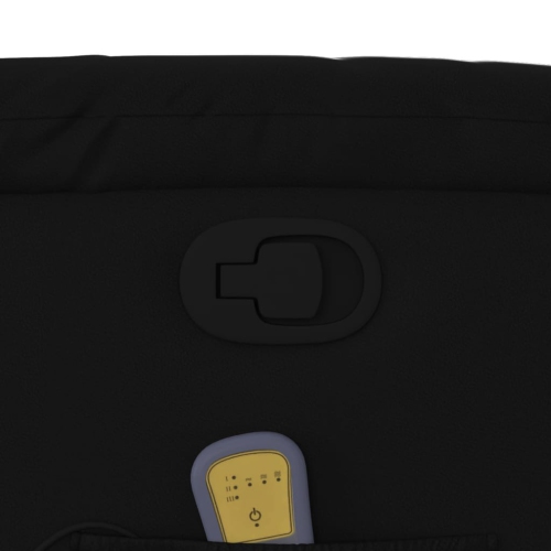 vidaXL Massage Recliner Chair Black Faux Leather