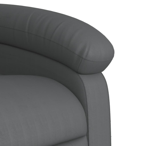 Fauteuil de massage inclinable en similicuir gris VidaXL