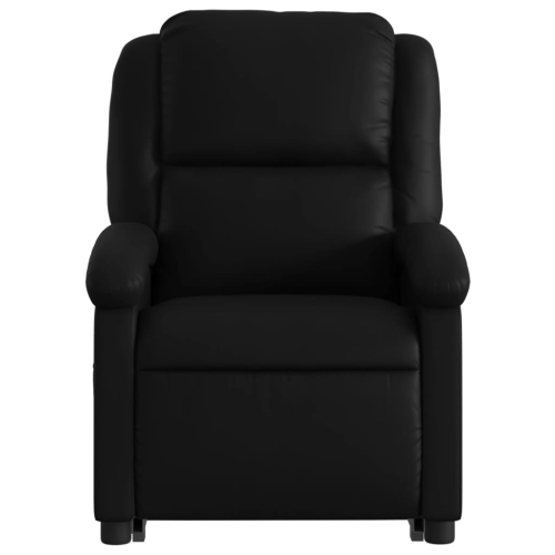 Fauteuil inclinable en similicuir noir VidaXL