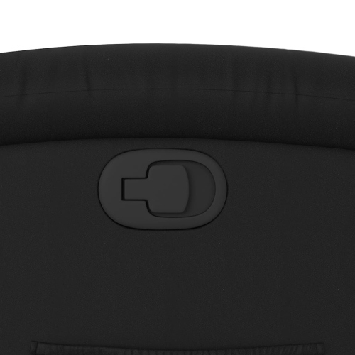 Fauteuil inclinable en similicuir noir VidaXL