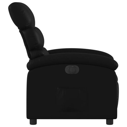Fauteuil inclinable électrique en similicuir noir vidaXL
