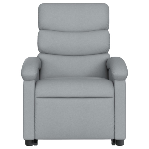 Fauteuil inclinable électrique en tissu gris pâle VidaXL