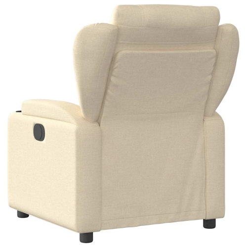 vidaXL Electric Massage Recliner Chair Cream Fabric