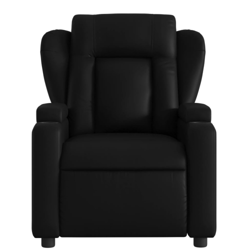 Fauteuil de massage inclinable en similicuir noir vidaXL