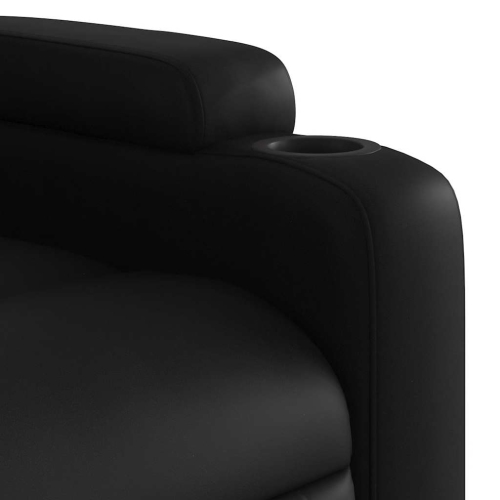 Fauteuil de massage inclinable en similicuir noir vidaXL