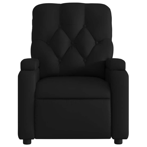 Fauteuil de massage inclinable en similicuir noir vidaXL