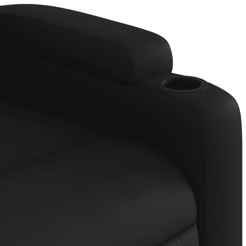 Fauteuil de massage inclinable en similicuir noir vidaXL