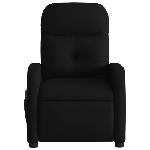 Fauteuil de massage inclinable en tissu noir vidaXL