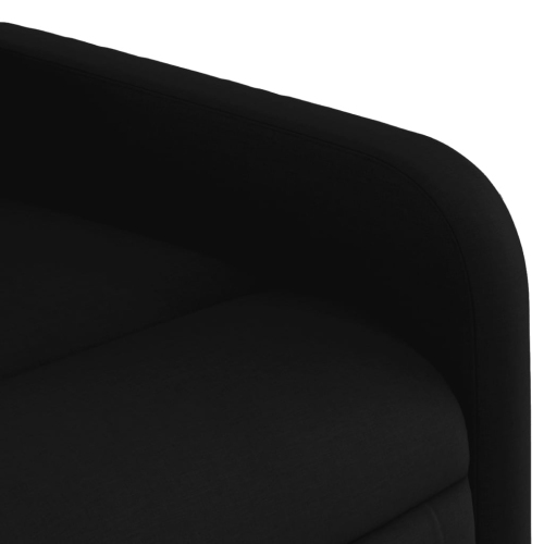 Fauteuil de massage inclinable en tissu noir vidaXL