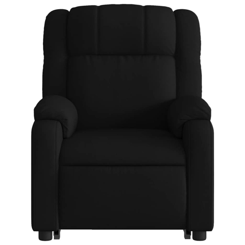 Fauteuil de massage inclinable électrique en tissu noir de vidaXL