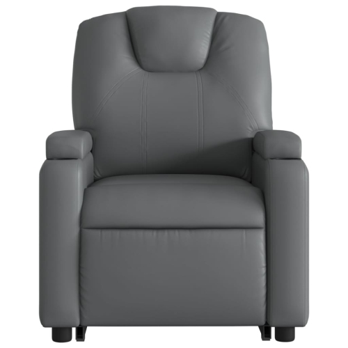 vidaXL Stand up Recliner Chair Grey Faux Leather