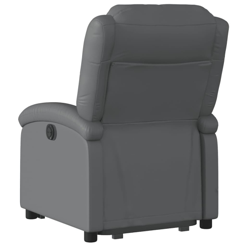 Fauteuil inclinable électrique en similicuir gris de vidaXL