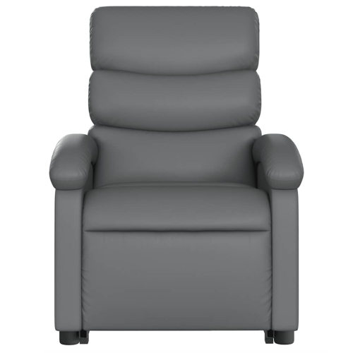 Fauteuil inclinable électrique en similicuir gris de vidaXL