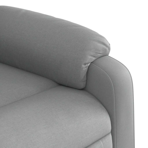 Fauteuil inclinable électrique en tissu gris pâle vidaXL