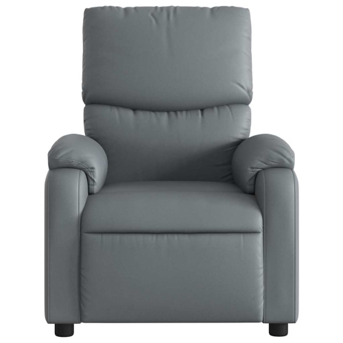 Fauteuil de massage inclinable en similicuir gris de vidaXL
