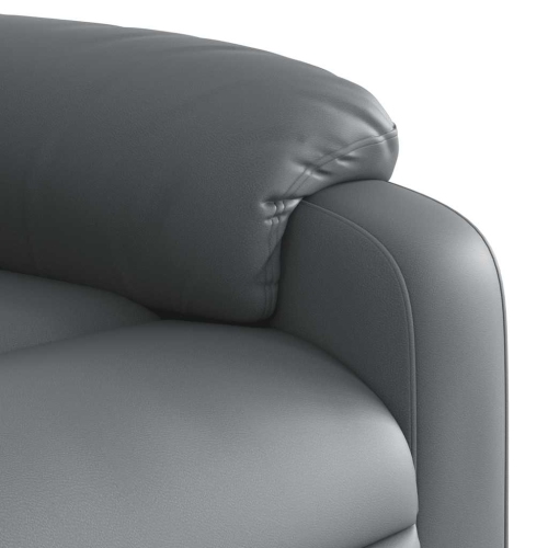 Fauteuil de massage inclinable en similicuir gris de vidaXL