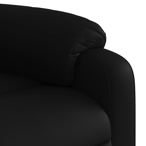 Fauteuil de massage inclinable électrique en similicuir noir vidaXL