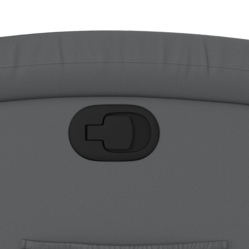 Fauteuil inclinable en similicuir gris vidaXL