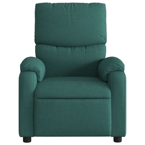 vidaXL Electric Massage Recliner Chair Dark Green Fabric