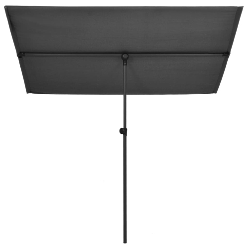 vidaXL Outdoor Parasol with Aluminum Pole 78.7"x59.1" Anthracite