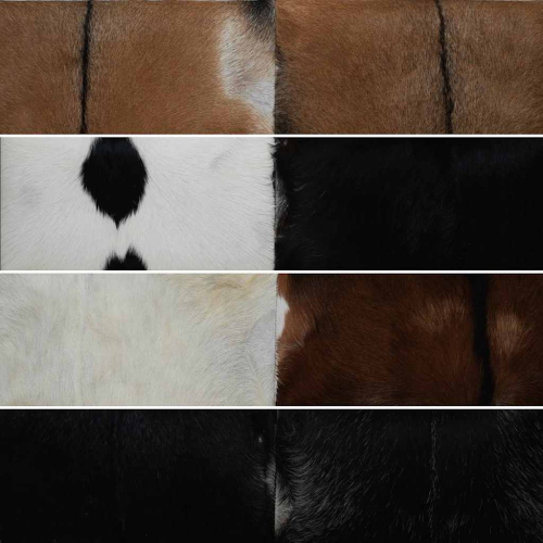 Banc en cuir de chèvre vidaXL