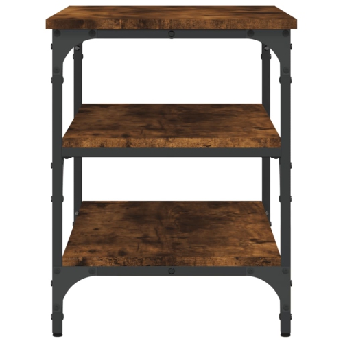 Banc à chaussures en chêne fumé de 70 x 38,5 x 49&nbsp;cm de vidaXL