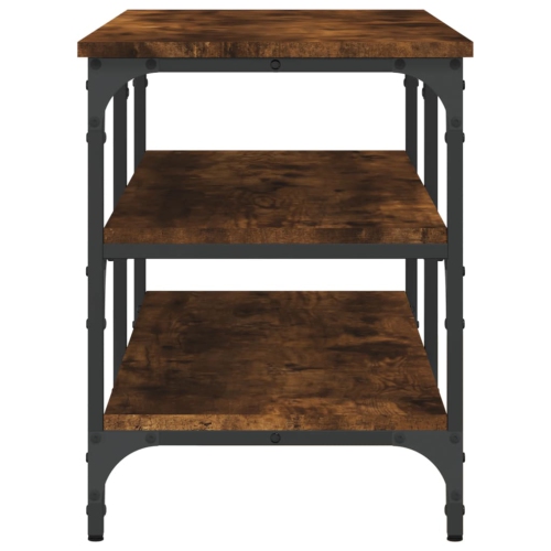 Banc à chaussures en chêne fumé de 100 x 38,5 x 49&nbsp;cm de vidaXL