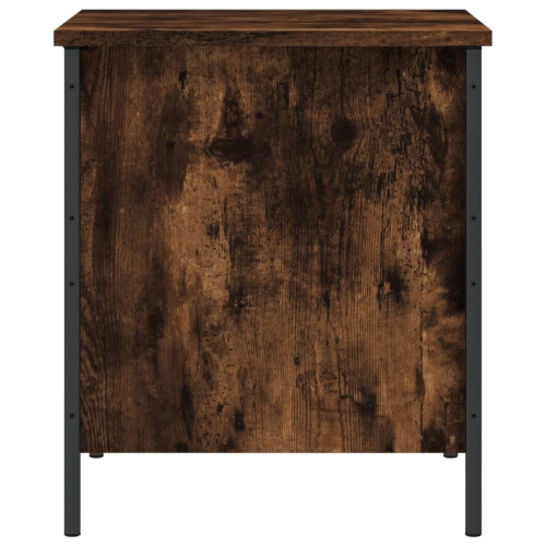 Banc de rangement vidaXL chêne fumé 40 x 42,5 x 50&nbsp;cm bois d'ingénierie