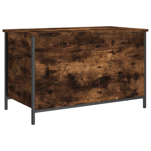 vidaXL Storage Bench Smoked Oak 80x42.5x50 cm Engineered Wood
