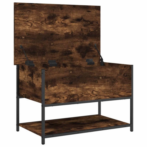 Banc de rangement vidaXL chêne fumé 70 x 42,5 x 47&nbsp;cm bois d'ingénierie