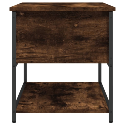 Banc de rangement vidaXL chêne fumé 70 x 42,5 x 47&nbsp;cm bois d'ingénierie