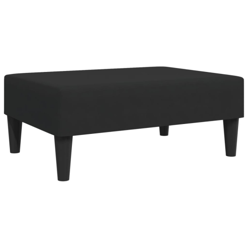 Tabouret pieds vidaXL, noir, 77 x 55 x 31&nbsp;cm velours