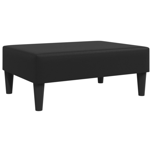 VIDAXL  Footstool 77X55X31 Cm Faux Leather In Black