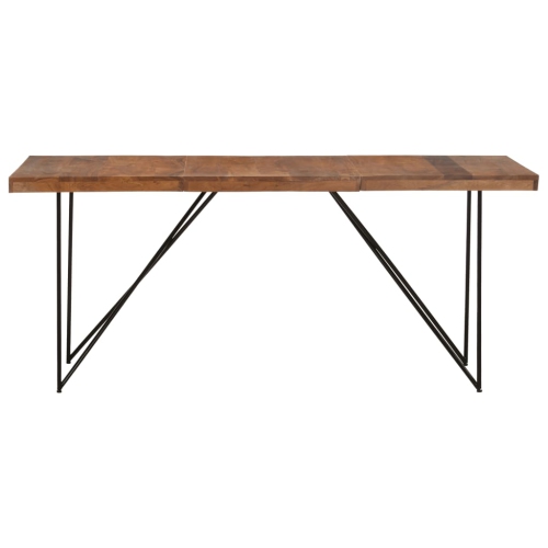 vidaXL Dining Table 70.9"x35.4"x29.9" Solid Acacia Wood