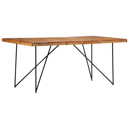 vidaXL Dining Table 70.9"x35.4"x29.9" Solid Acacia Wood