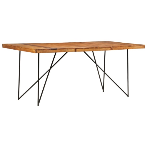 vidaXL Dining Table 70.9"x35.4"x29.9" Solid Acacia Wood