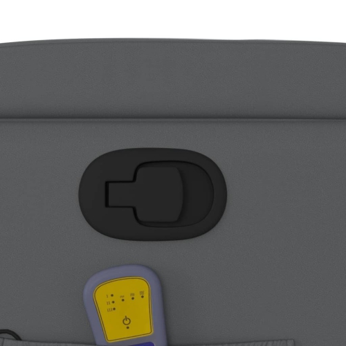 Fauteuil de massage inclinable en similicuir gris de vidaXL