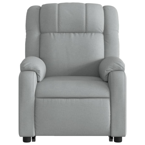 Fauteuil inclinable en tissu gris pâle VidaXL