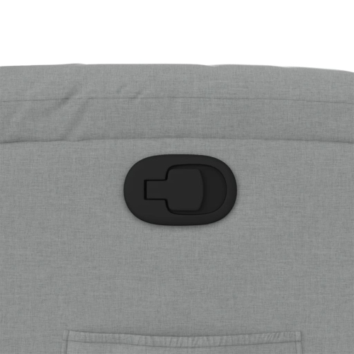 Fauteuil inclinable en tissu gris pâle VidaXL