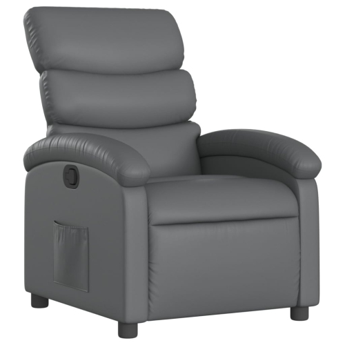 VIDAXL  Recliner Chair Faux Leather In Grey