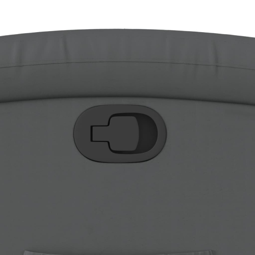 vidaXL Recliner Chair Grey Faux Leather